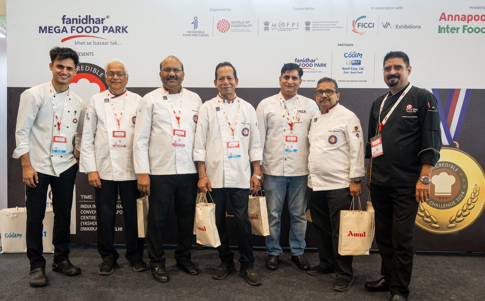 Chefs and organisers at the Chef Challenge