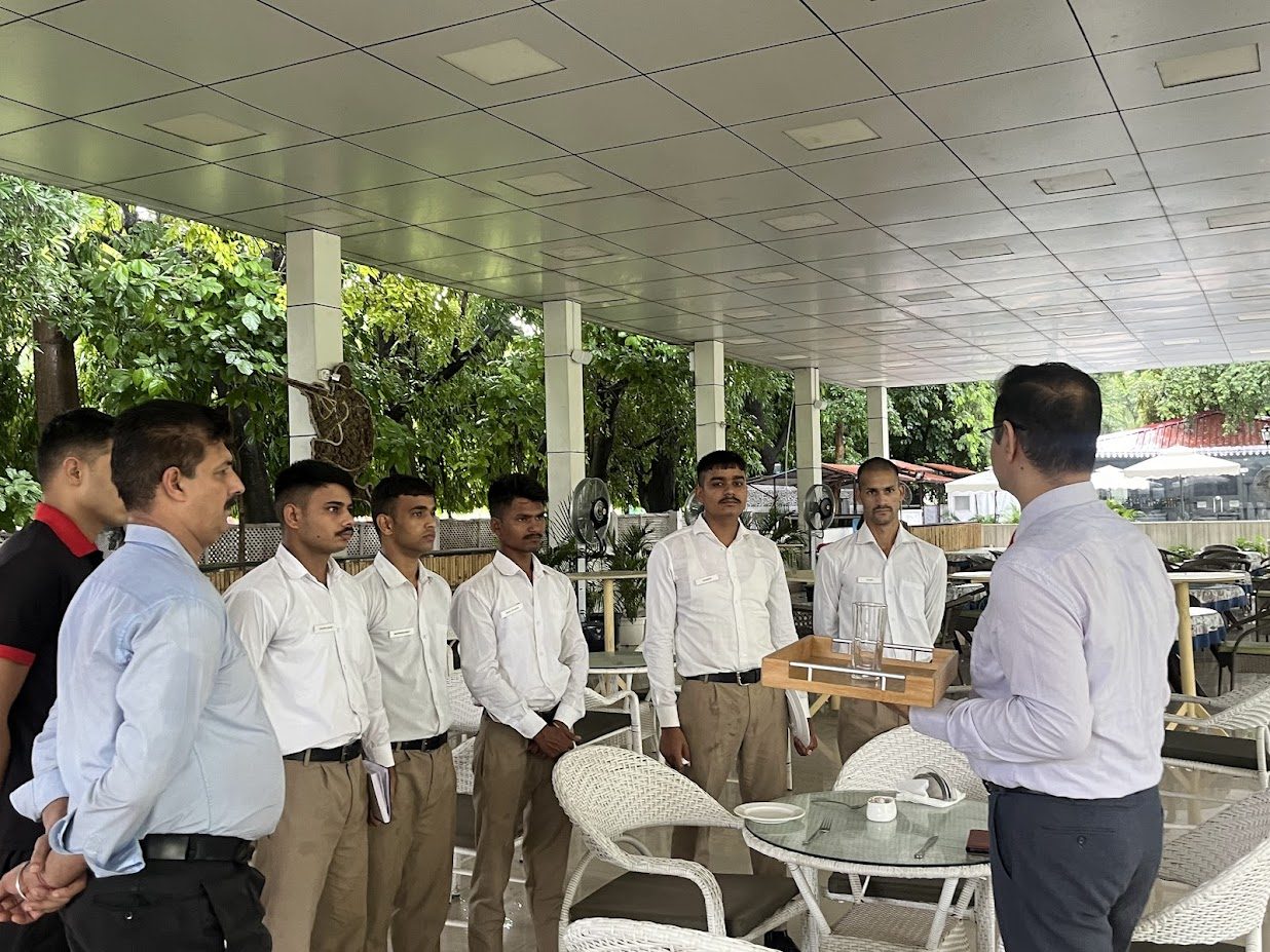 In-room dining training