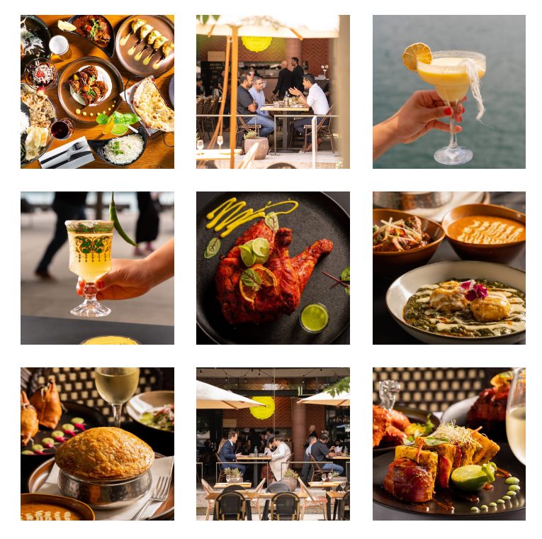 Dishes and cocktails from Spiced @ Barangaroo